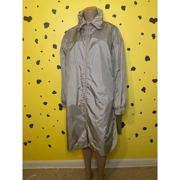 Y2k Vintage Windbreaker Jacket Oversized Coat 3X Minimalist Streetwear Retro - Picture 5 of 6